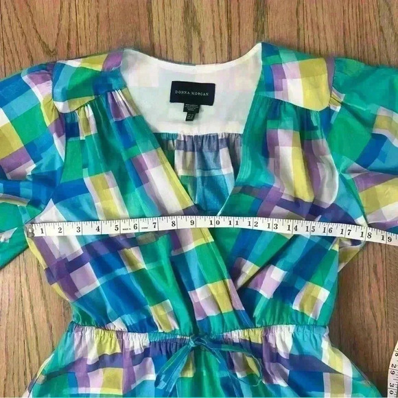 Donna Morgan Women’s Plaid Marina Mini Dress Size Medium - Picture 13 of 15